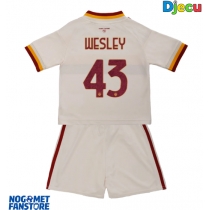 AS Roma Wesley Franca #43 Gostujuci Dres za djecu 2026-27 Kratak Rukav (+ Kratke hlače)